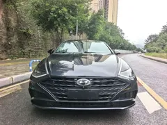 2020 Hyundai Sonata 380TGDi AT GLS Luxury, синий — фото 2