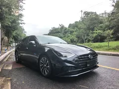 2020 Hyundai Sonata 380TGDi AT GLS Luxury, синий — фото 3