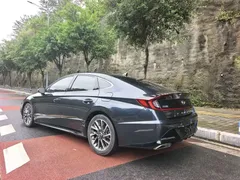2020 Hyundai Sonata 380TGDi AT GLS Luxury, синий — фото 5