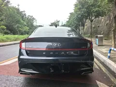 2020 Hyundai Sonata 380TGDi AT GLS Luxury, синий — фото 6
