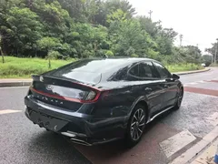 2020 Hyundai Sonata 380TGDi AT GLS Luxury, синий — фото 7