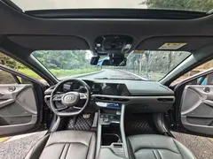 2020 Hyundai Sonata 380TGDi AT GLS Luxury, синий — фото 9