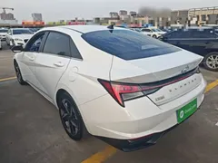 2022 Hyundai Elantra 1.5L CVT LUX Premium, белый — фото 5