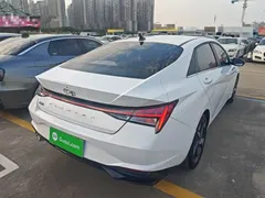 2022 Hyundai Elantra 1.5L CVT LUX Premium, белый — фото 7