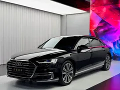 2021 Audi A8L 55 TFSI quattro Premium, чёрный — фото 1