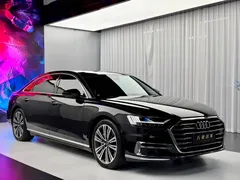 2021 Audi A8L 55 TFSI quattro Premium, чёрный — фото 3
