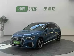 2021 Audi A3 Sportback 35 TFSI Luxury Sport, синий — фото 1