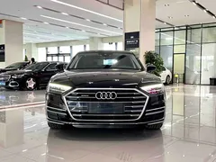2021 Audi A8L 50 TFSI quattro Comfort, чёрный — фото 2