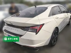 2021 Hyundai Elantra 1.5L CVT LUX Premium, белый — фото 4