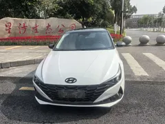 2021 Hyundai Elantra 1.5L CVT LUX Premium, белый — фото 2