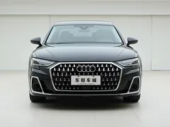 2023 Audi A8L 50 TFSI quattro Select, чёрный — фото 2