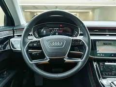 2023 Audi A8L 50 TFSI quattro Select, чёрный — фото 17