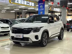 2023 Kia Seltos 1.5L CVT Luxury, белый — фото 1