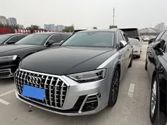 2021 Audi A8L 50 TFSI quattro Comfort, чёрный — фото 2