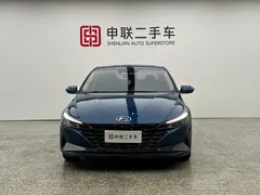 2021 Hyundai Elantra 1.5L CVT LUX Premium, синий — фото 5