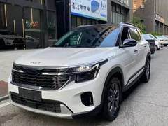 2023 Kia Seltos 1.5L CVT Luxury, белый — фото 1