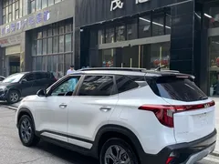 2023 Kia Seltos 1.5L CVT Luxury, белый — фото 4