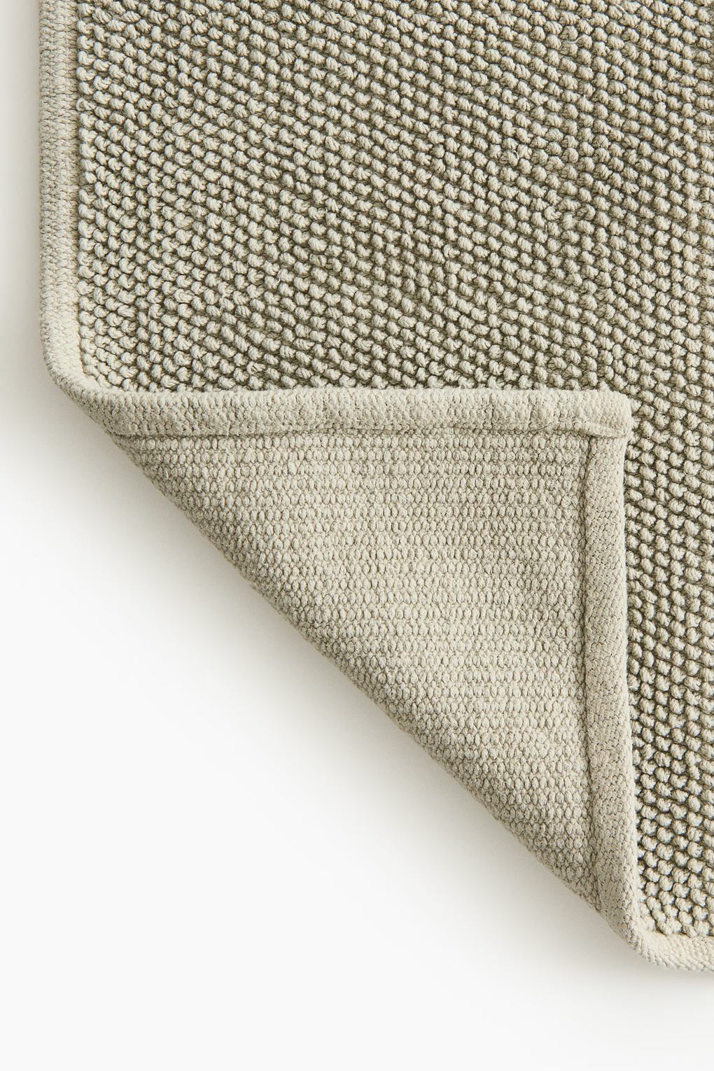 Хлопковый коврик для ванной H&M Зеленый 60x130. Фото 4.
