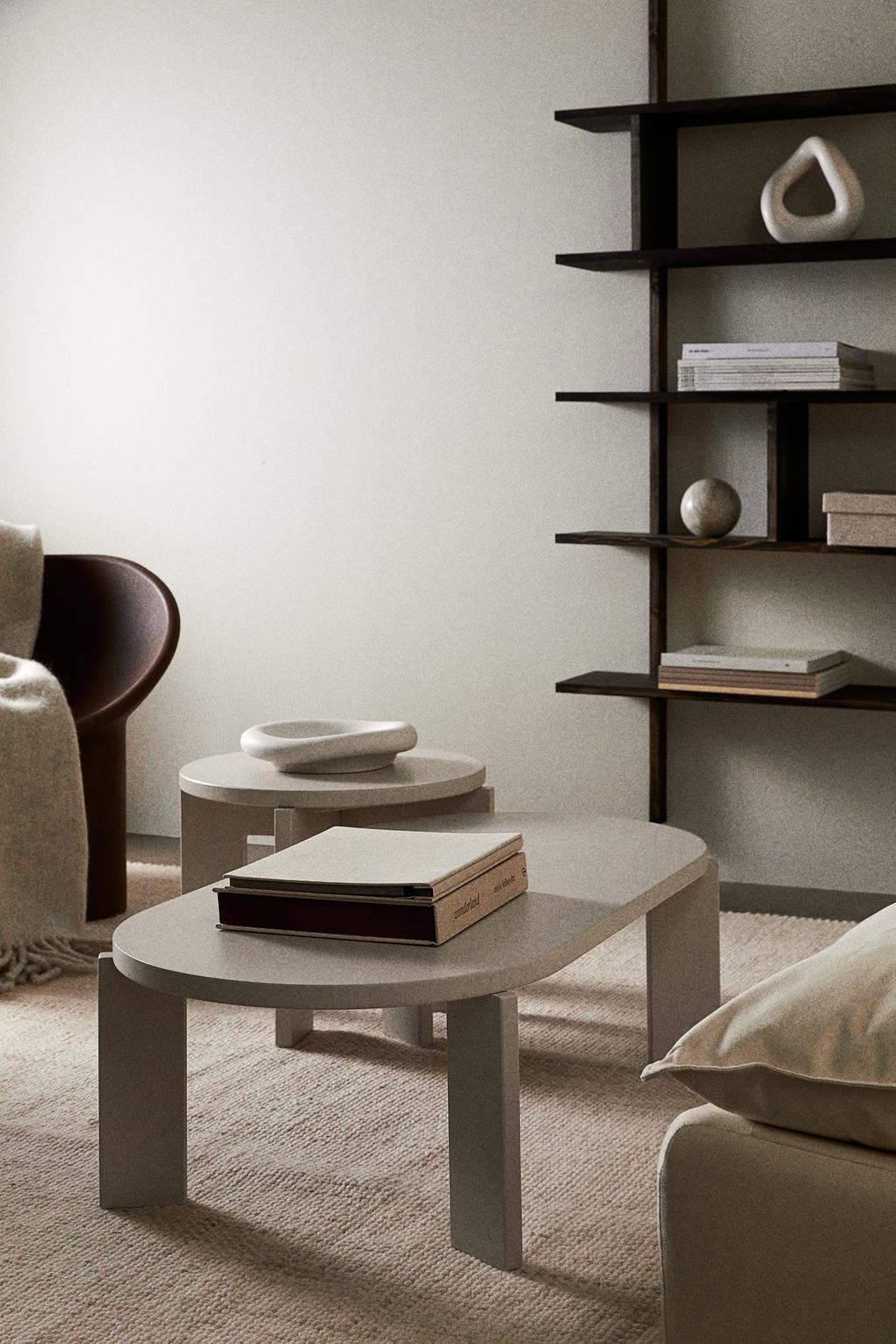 Кофейный столик H&M Светло-бежевый. Фото 2.