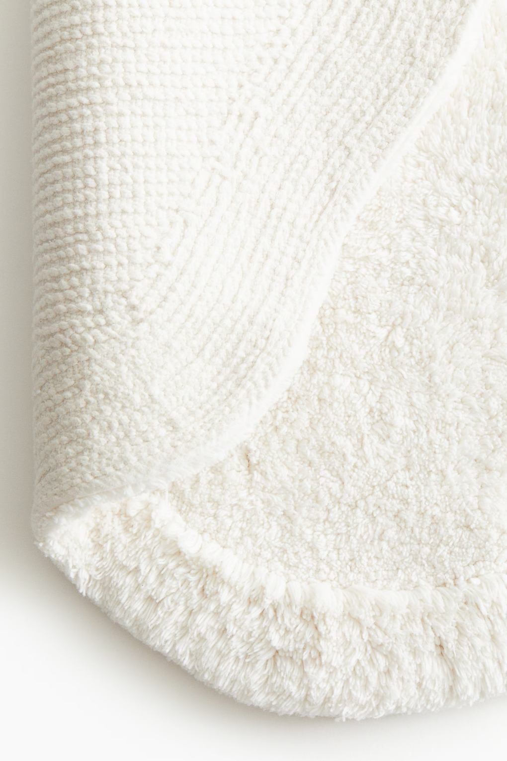 Мягкий хлопковый коврик для ванной H&M Белый 50x70. Фото 4.