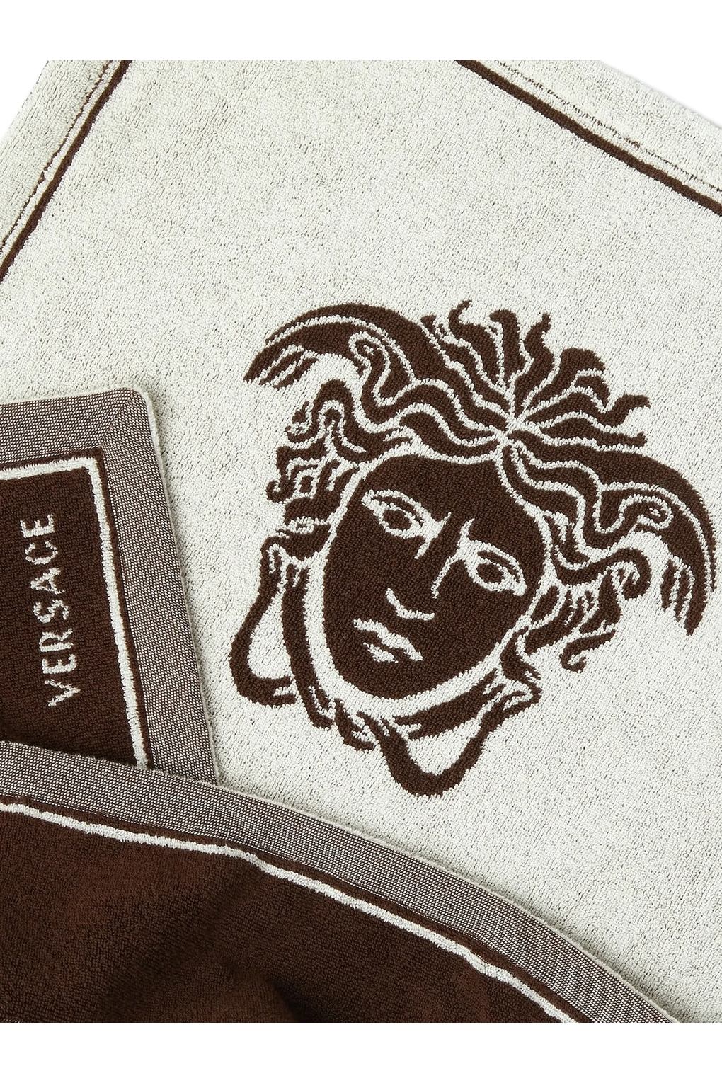 Жаккардовое полотенце Versace Medusa. Фото 3.