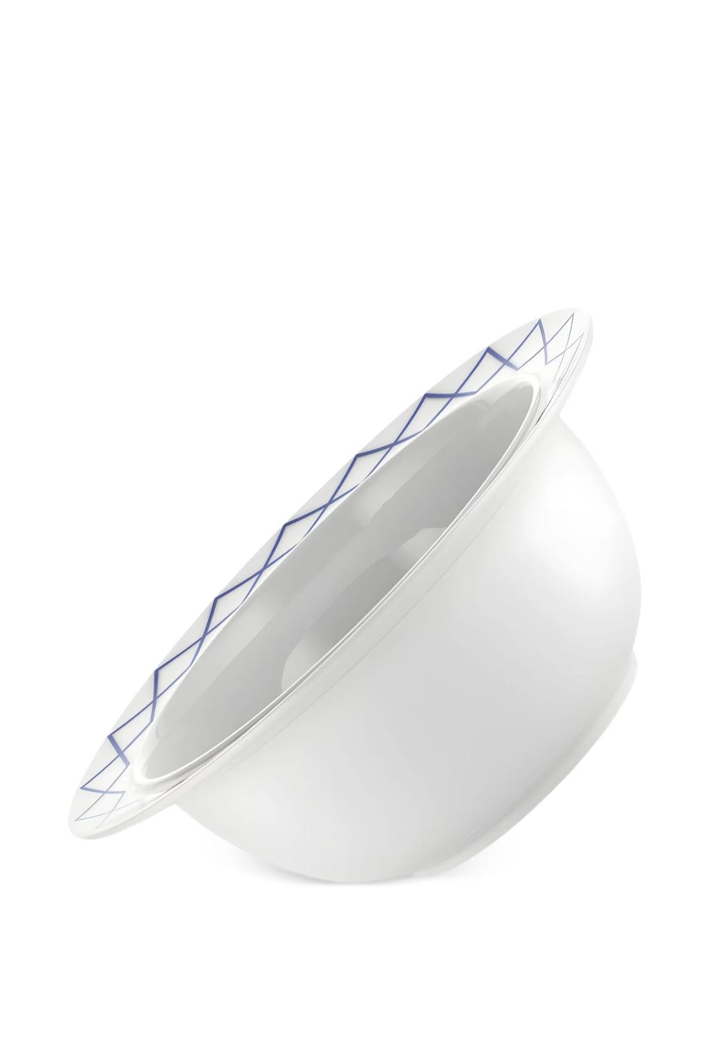 Глубокая тарелка с геометрическим ободком Alessi My beaut china. Фото 2.