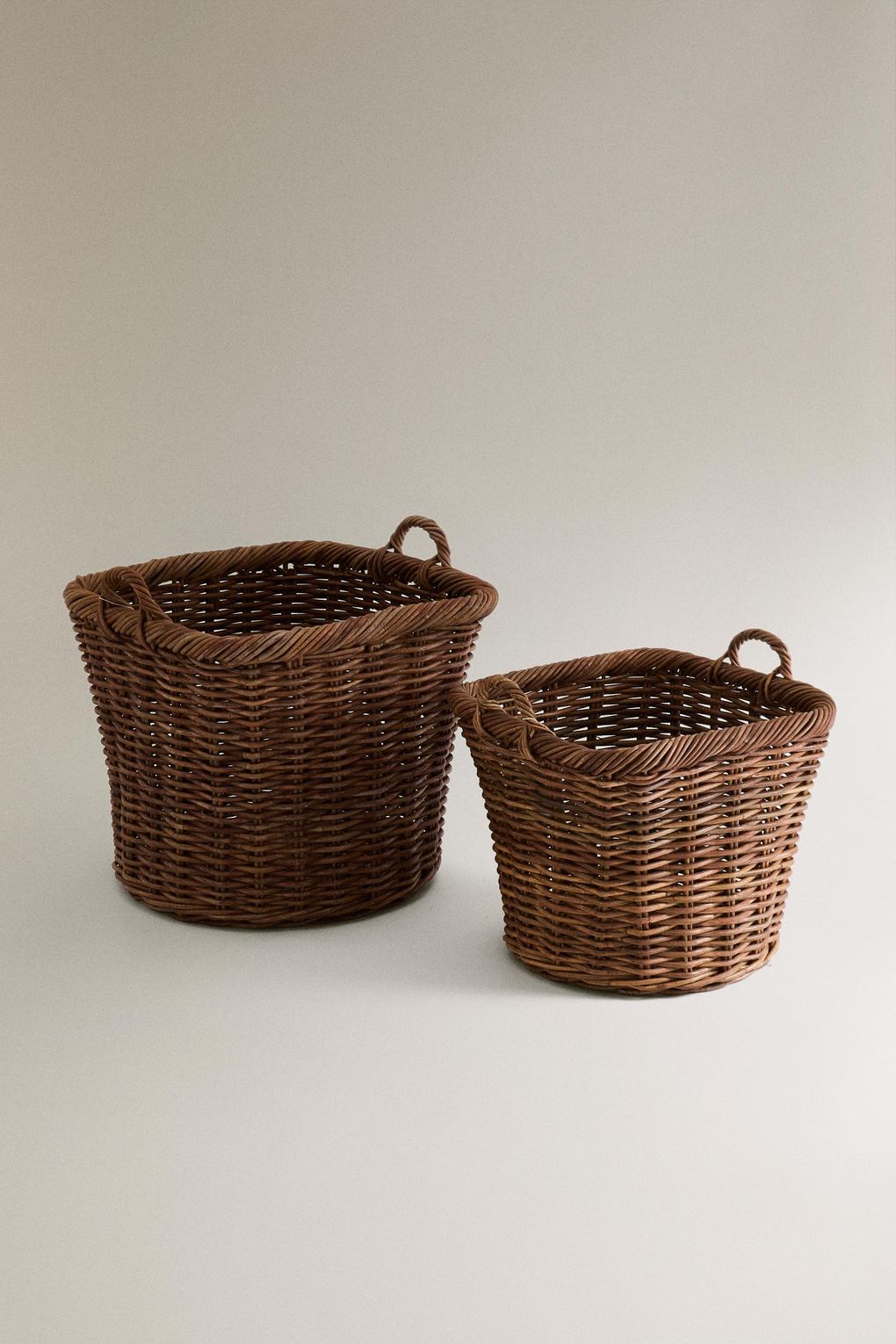 Корзина для хранения ZARA HOME 2325/049, темно-коричневый, 63 x 64 x 64 см. Фото 2.