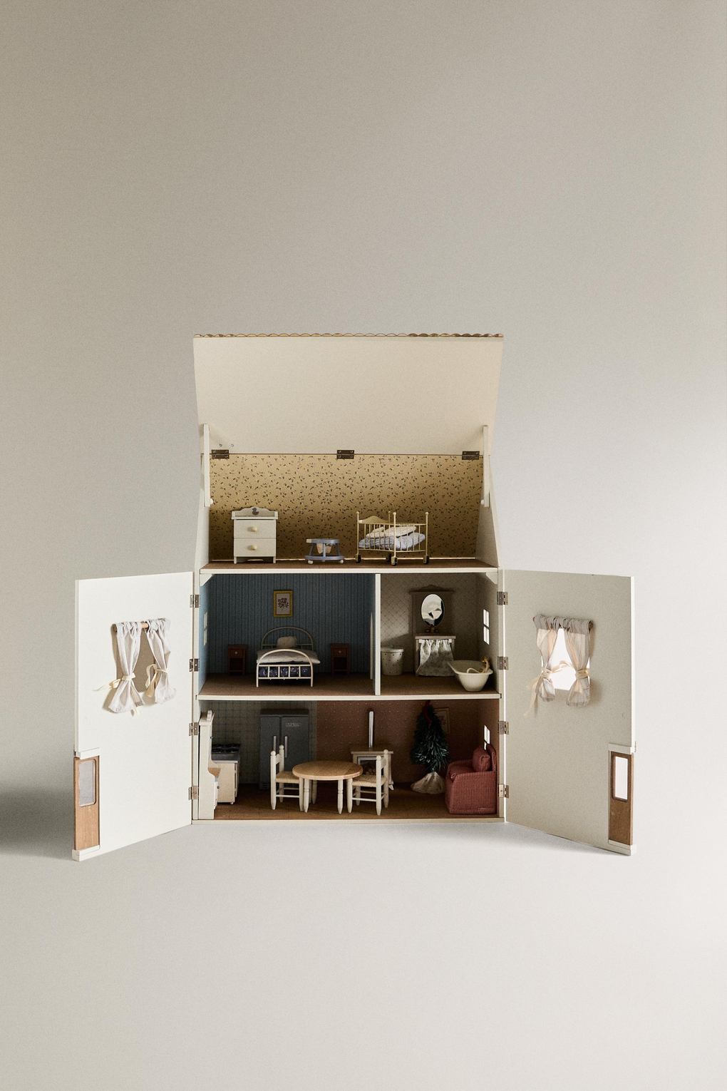 Кукольный домик ZARA HOME 4669/052, кремовый, 69.5 x 30 x 11.5 см. Фото 5.