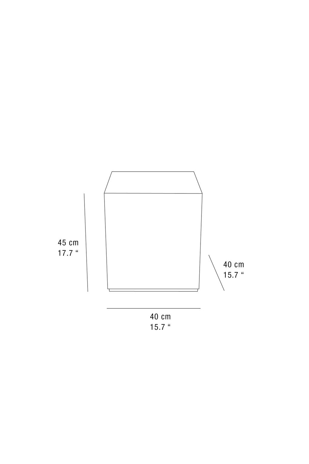 Тумба ZARA HOME 8305/072, темно-коричневый, 45 x 40 x 40 cm. Фото 6.