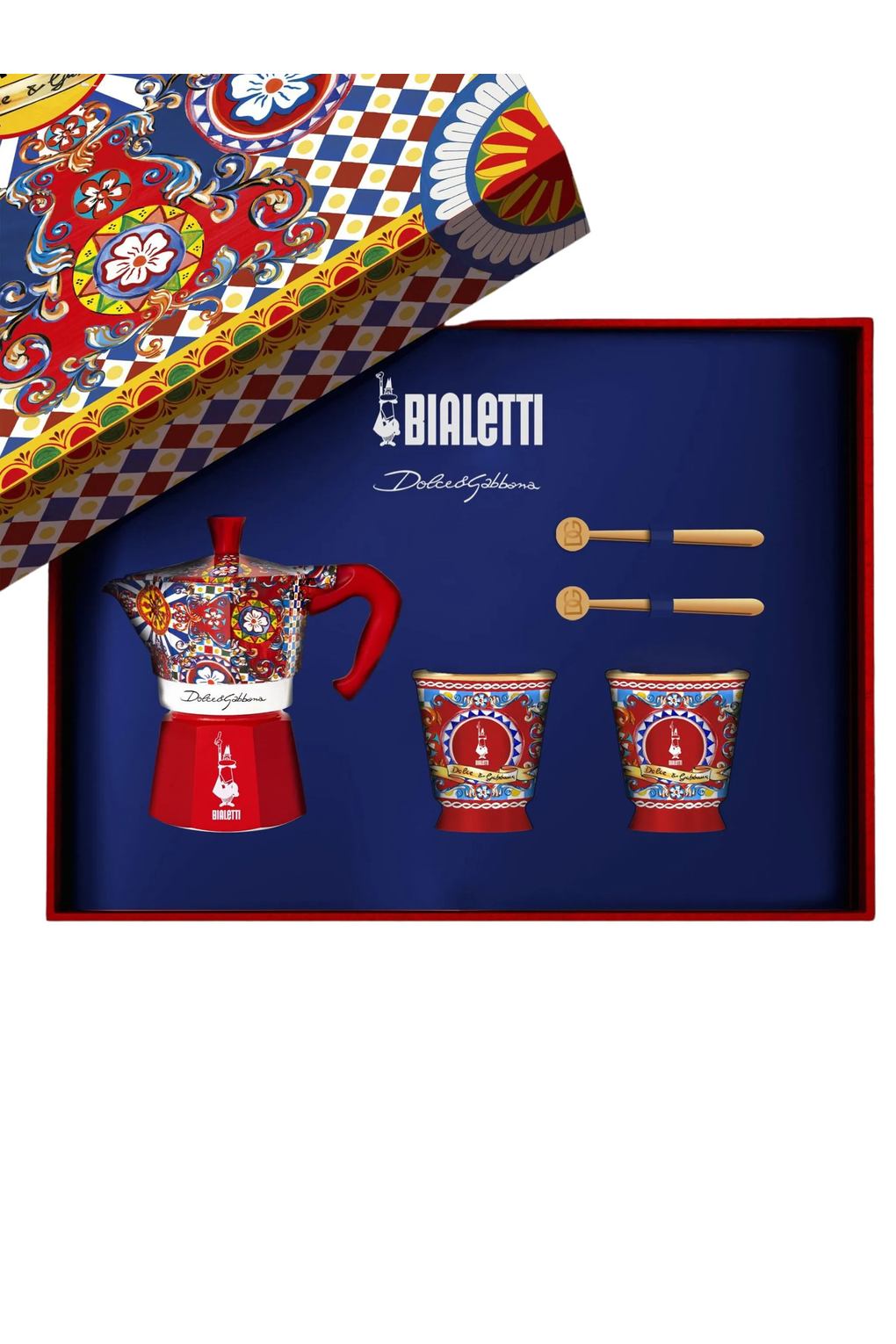 Набор для приготовления кофе из коллаборации с Dolce&Gabbana Moka express bialetti, 62 г. Фото 2.