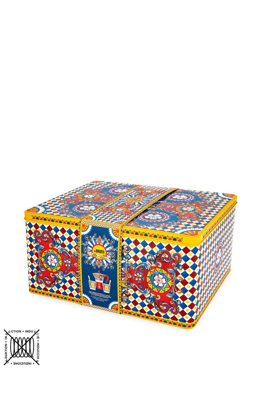 Комплект с принтом из коллаборации с Dolce&Gabbana Moka express carretto bialetti. Фото 3.
