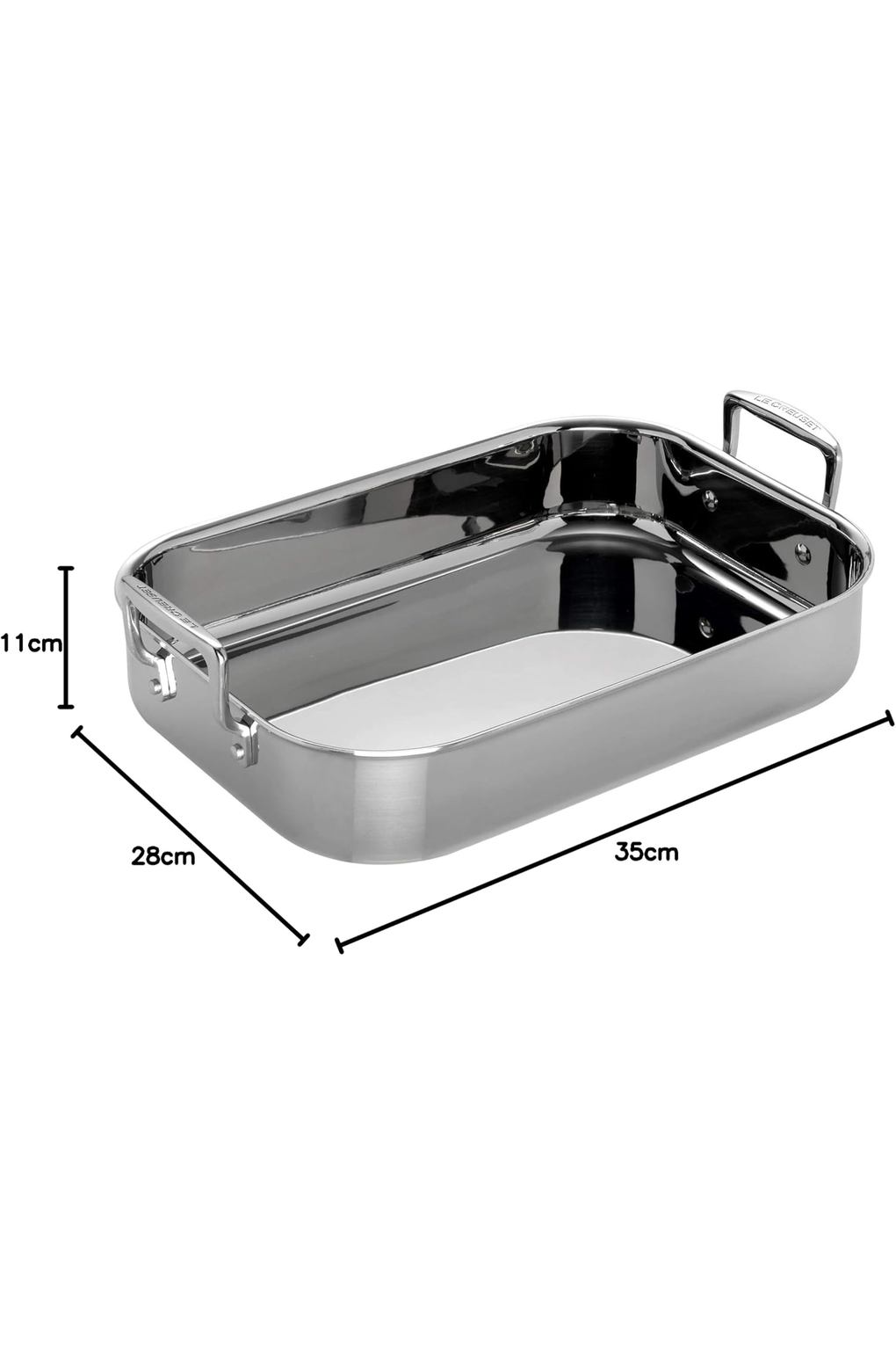 Форма для запекания LE CREUSET B07QC2R73Z-BUNDLE нержавеющая сталь серебристая 35 см. Фото 3.