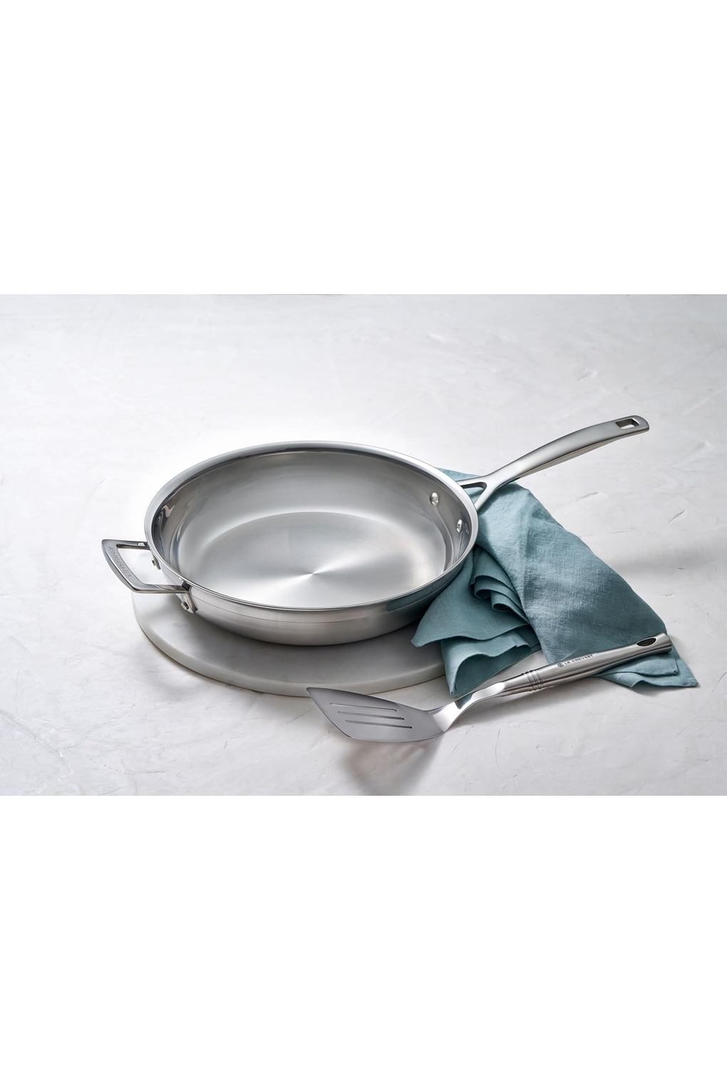 Вок LE CREUSET B0038ONICM-BUNDLE нержавеющая сталь 28 см. Фото 5.