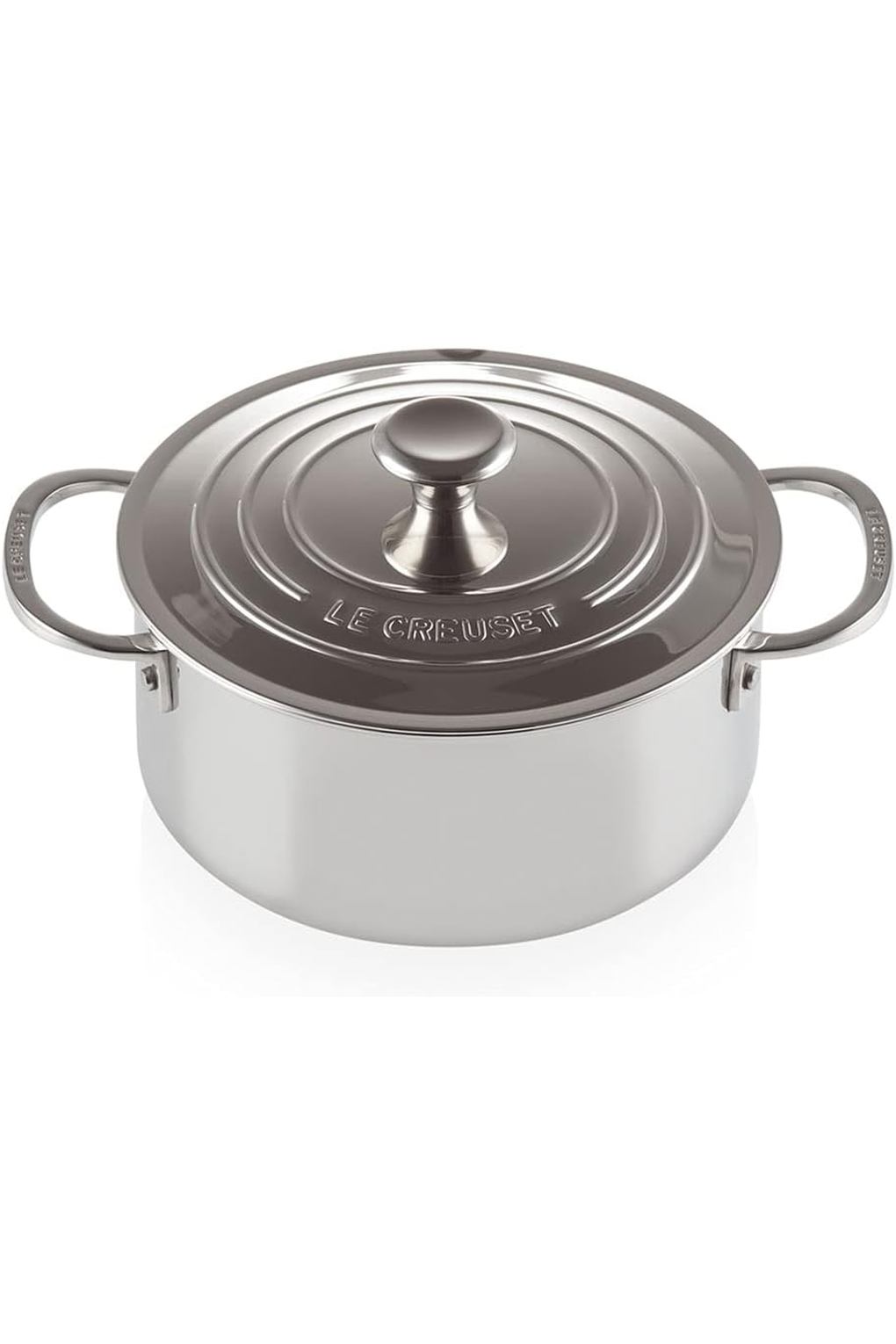 Кастрюля Le Creuset B0112KS7EM-BUNDLE нержавеющая сталь 3,2 л серебристая. Фото 2.