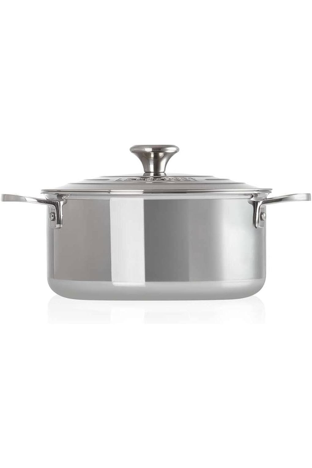 Кастрюля Le Creuset B0112KS7EM-BUNDLE нержавеющая сталь 3,2 л серебристая. Фото 4.
