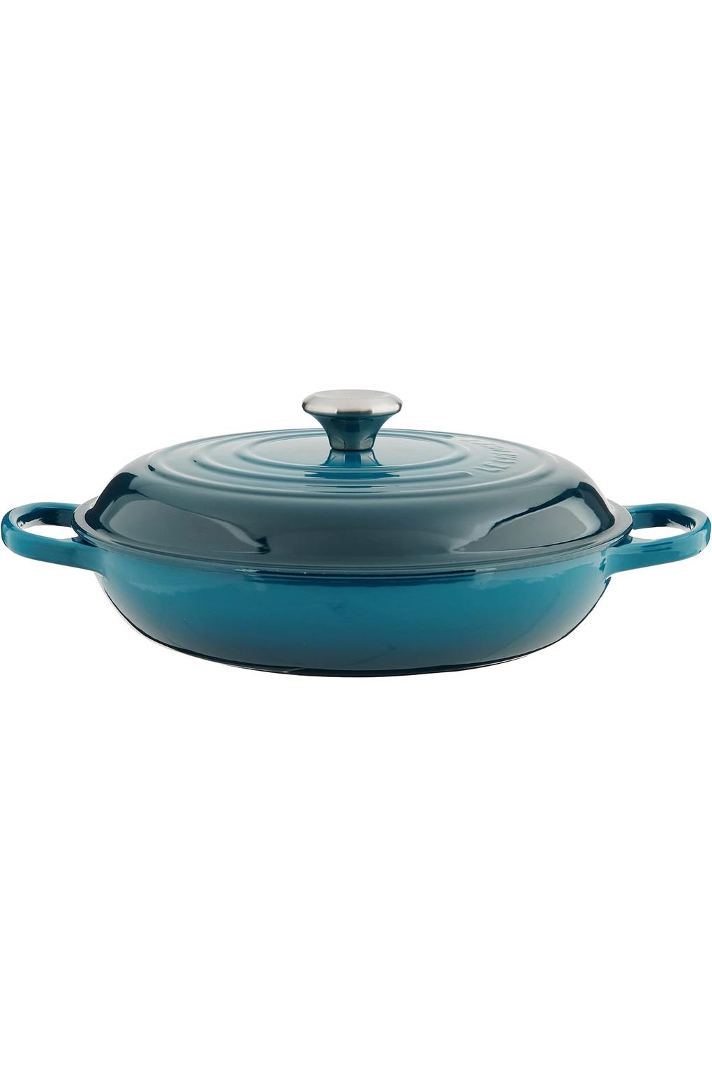 Жаровня LE CREUSET B07GBFS73W-BUNDLE чугун 3,5 л синяя. Фото 2.