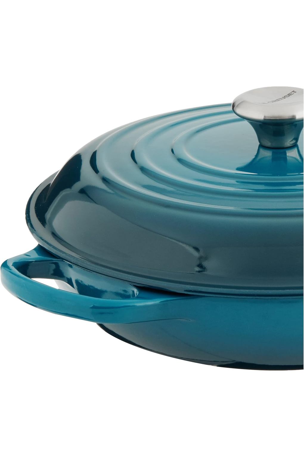 Жаровня LE CREUSET B07GBFS73W-BUNDLE чугун 3,5 л синяя. Фото 4.