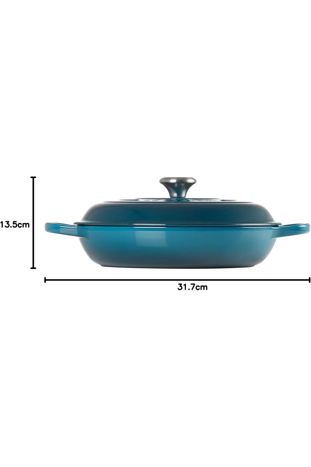 Жаровня LE CREUSET B07GBFS73W-BUNDLE чугун 3,5 л синяя. Фото 5.