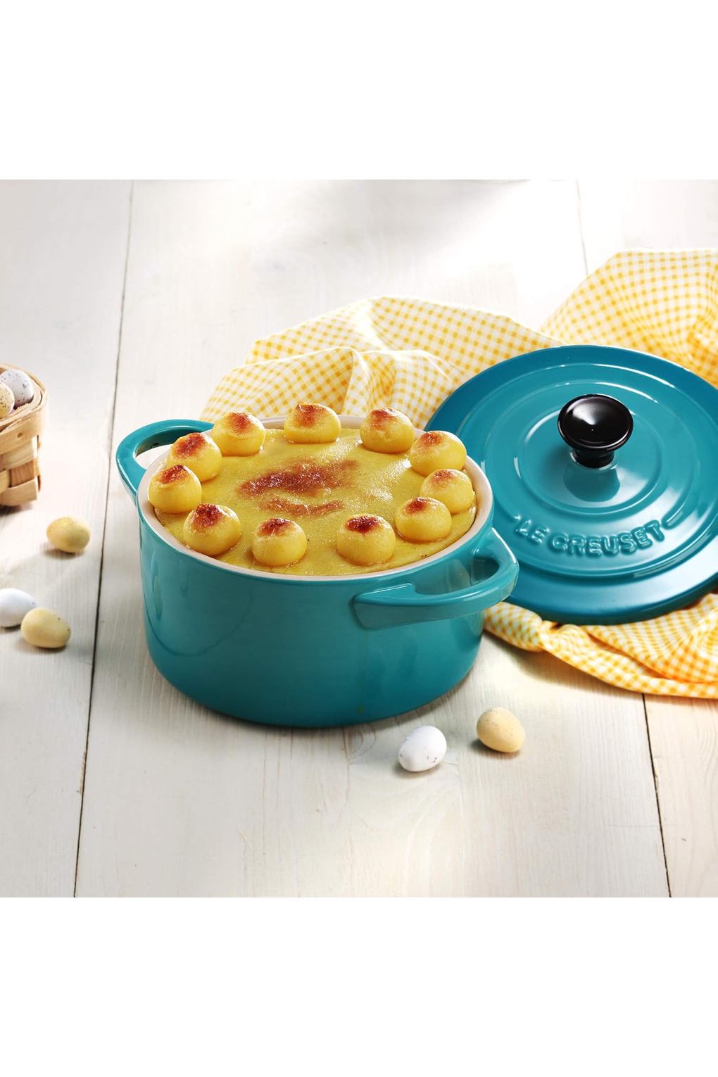 Кастрюля LE CREUSET B08XZJYFMN-BUNDLE керамика 0,25 л синяя. Фото 2.