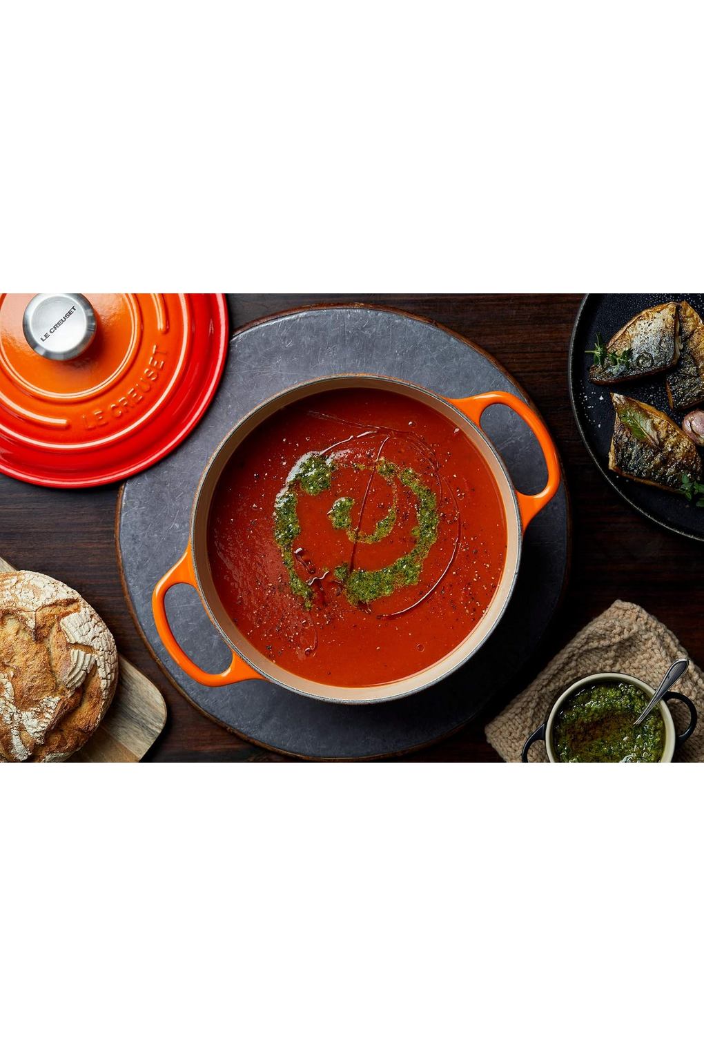 Кастрюля LE CREUSET B08XZJYFMN-BUNDLE керамика 0,25 л оранжевая. Фото 5.