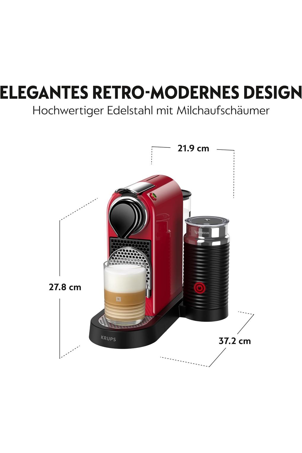 Кофемашина Nespresso Krups Coffee Maker Freestanding Espresso Machine. Фото 3.