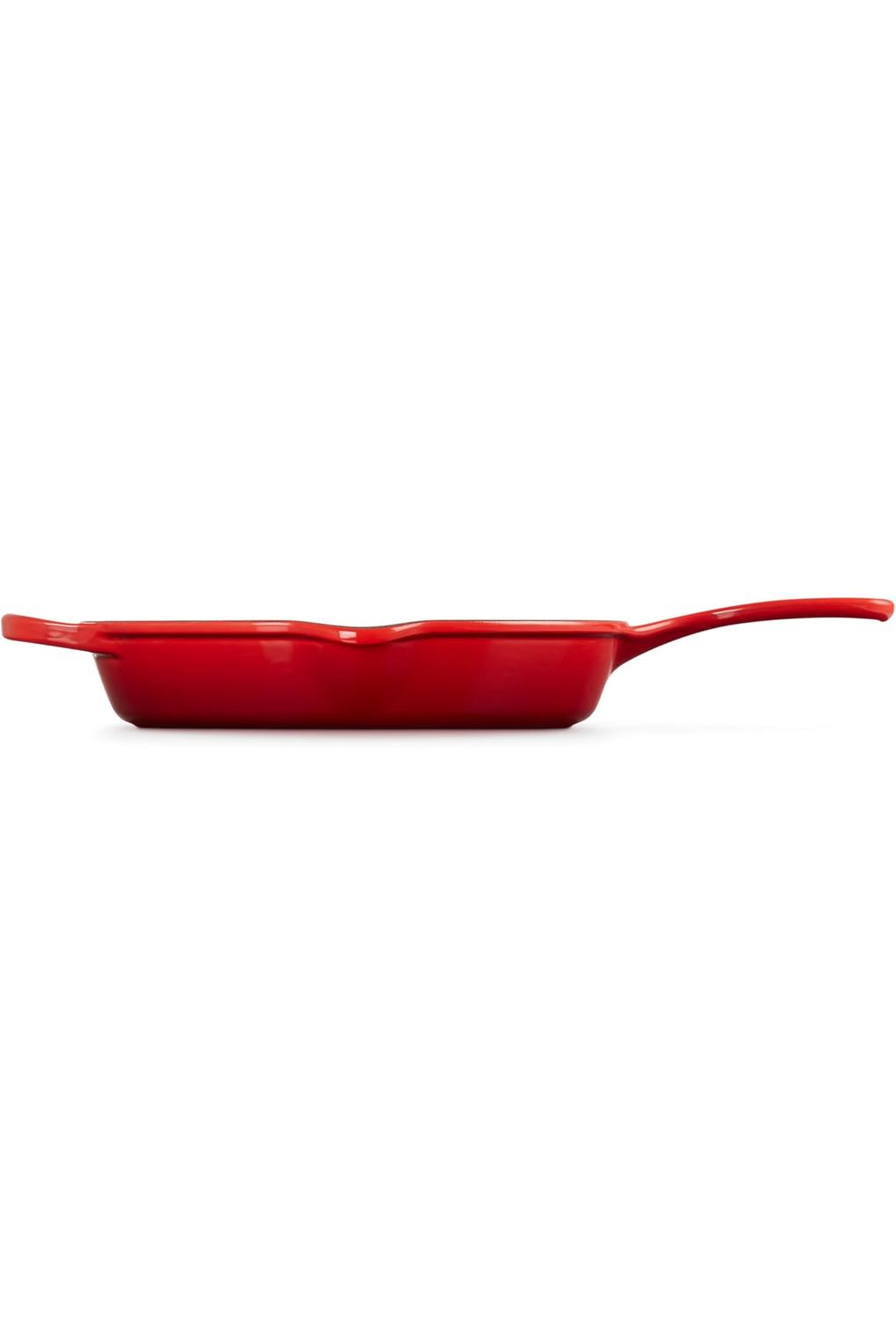 Вок LE CREUSET B07RPVHC66 чугун бордовый 26 см. Фото 4.