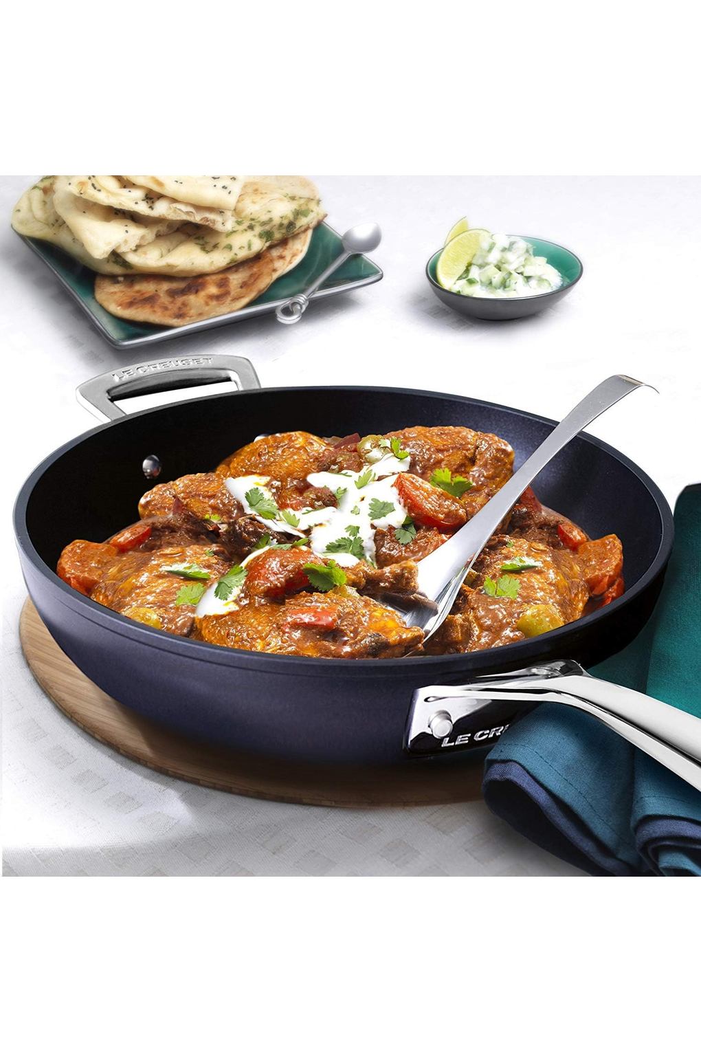 Сковорода LE CREUSET B08249N3K3-BUNDLE алюминий 30 см. Фото 5.