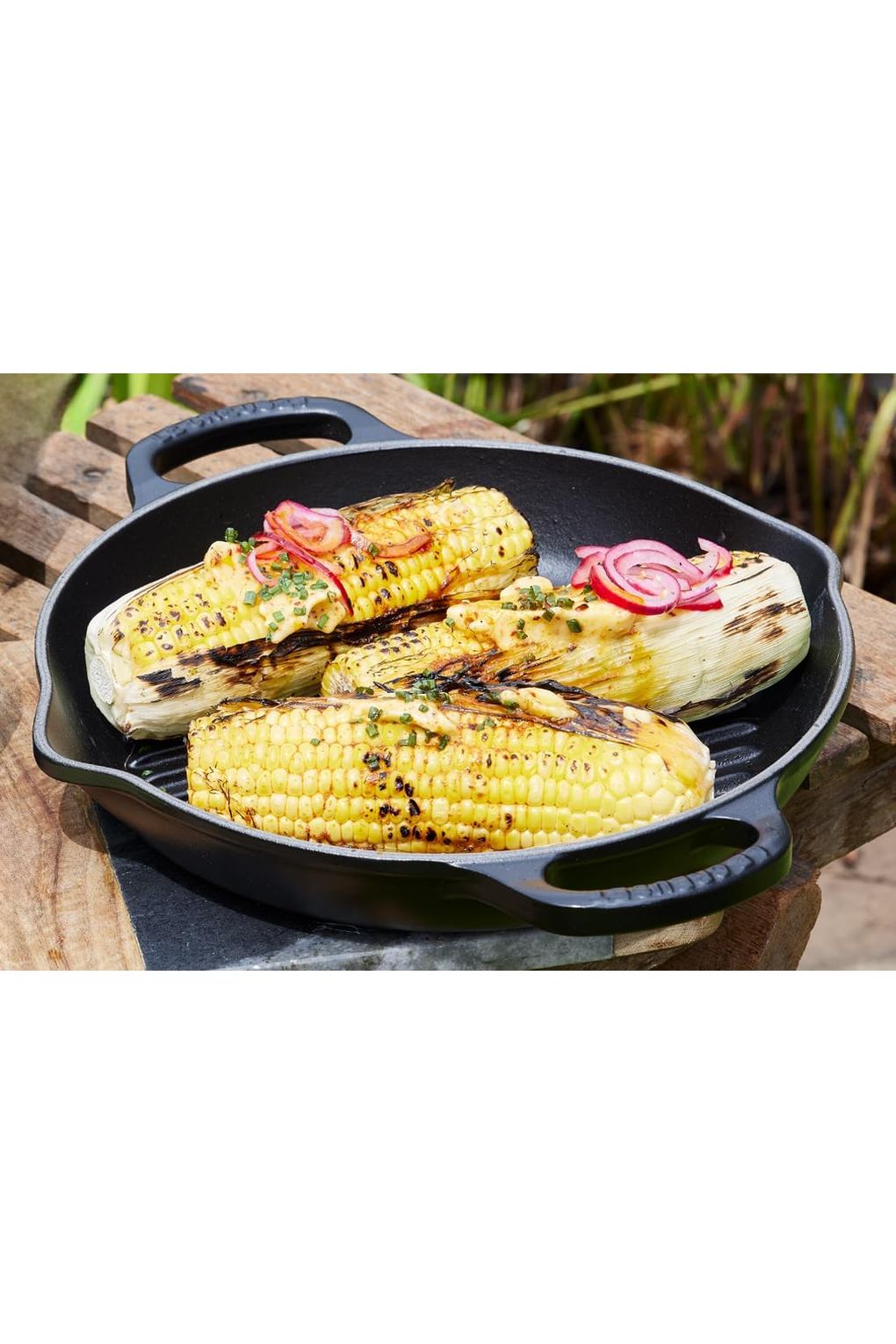 Вок LE CREUSET B086H3TJ24-BUNDLE чугун черный 25 см. Фото 5.