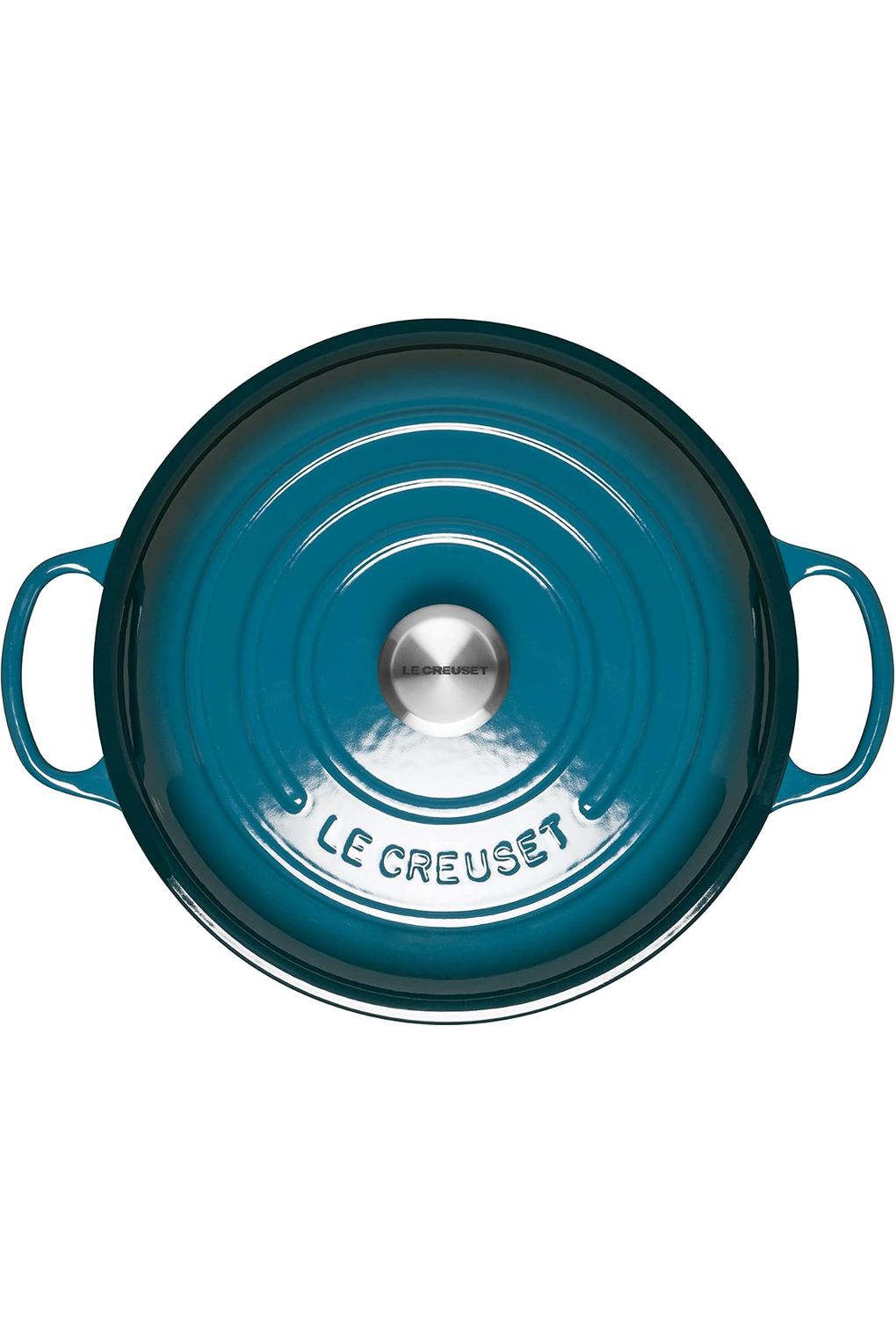 Жаровня LE CREUSET B07GBFS73W-BUNDLE чугун 2,2 л синяя. Фото 3.