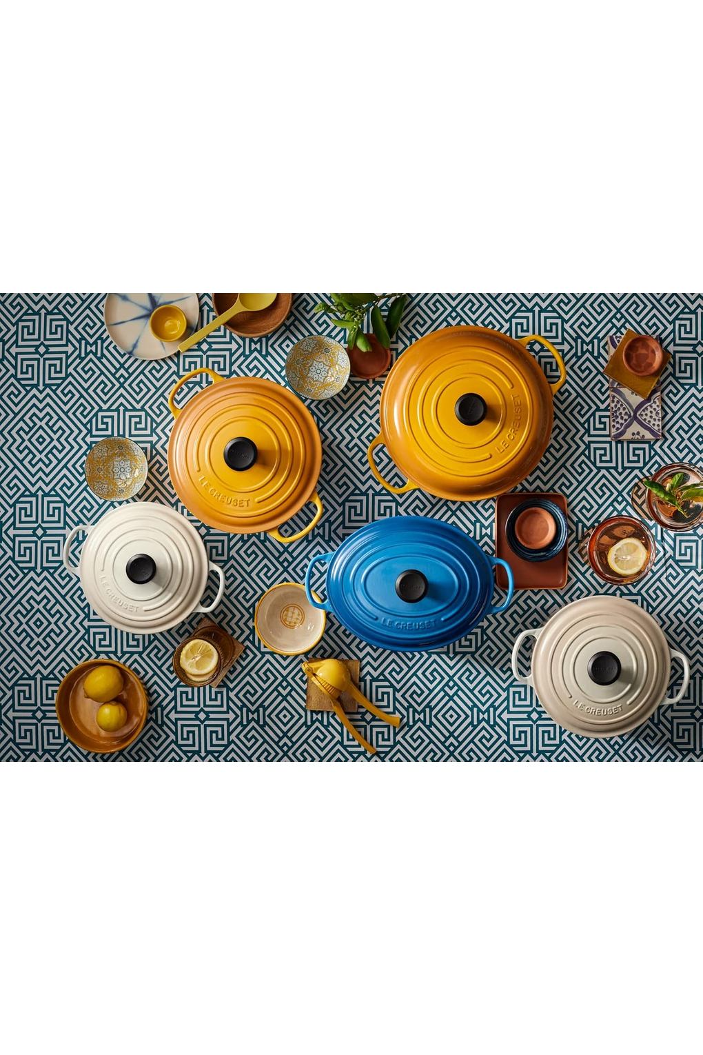 Кастрюля LE CREUSET B00US0G54M-BUNDLE чугун 4,2 л оранжевая. Фото 3.