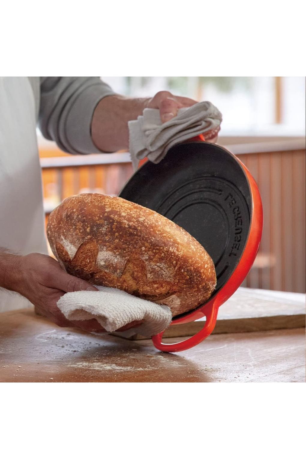 Жаровня LE CREUSET B09R86677P чугун 1,7 л оранжевая. Фото 5.