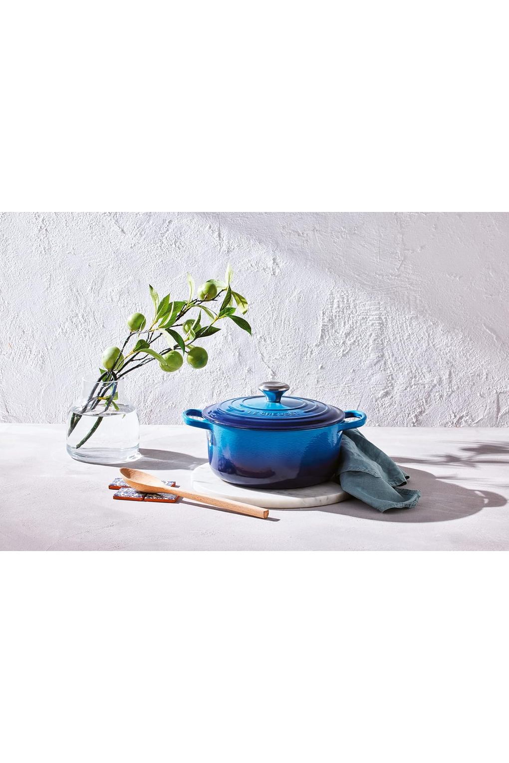 Кастрюля LE CREUSET B00US0G54M-BUNDLE чугун 4,2 л синяя. Фото 6.