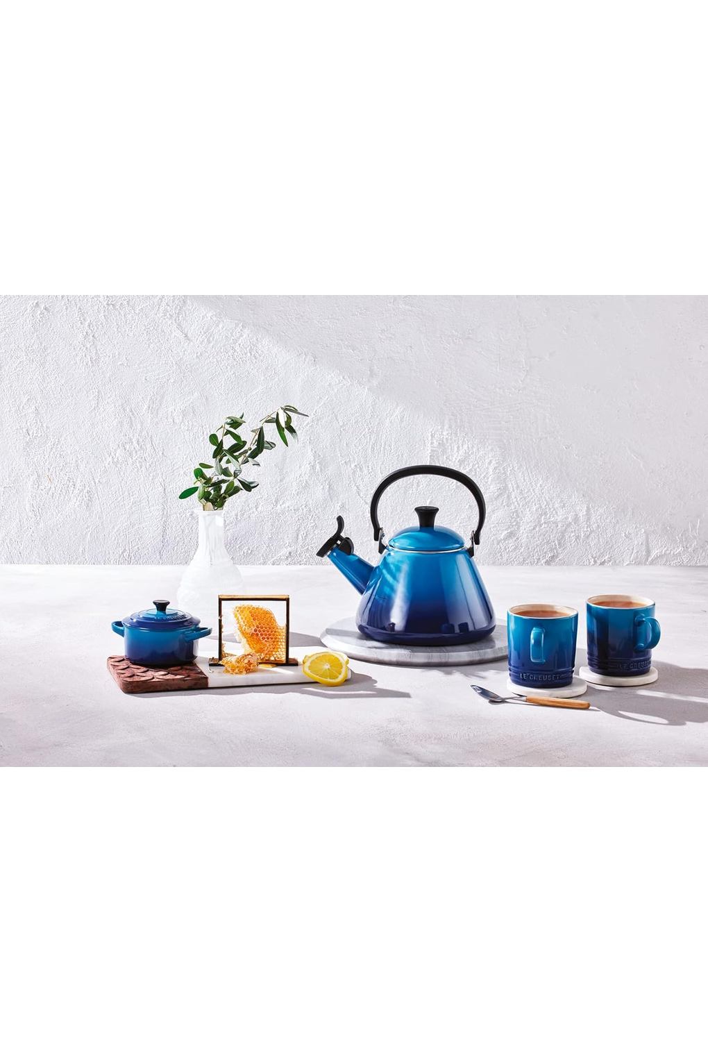 Кастрюля LE CREUSET B08XZJYFMN-BUNDLE керамика 0,25 л синяя. Фото 2.