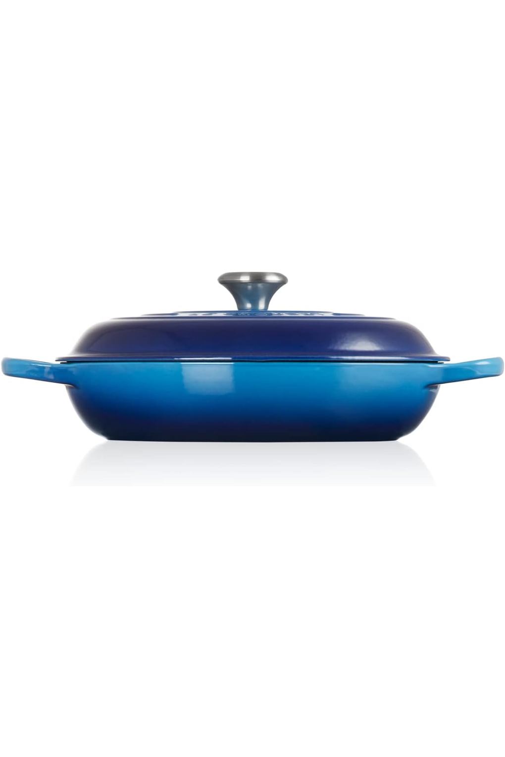 Жаровня LE CREUSET B07GBFS73W-BUNDLE чугун 3,5 л синяя. Фото 3.